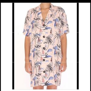 PepaLoves Button Down Shirt Dress Size Medium